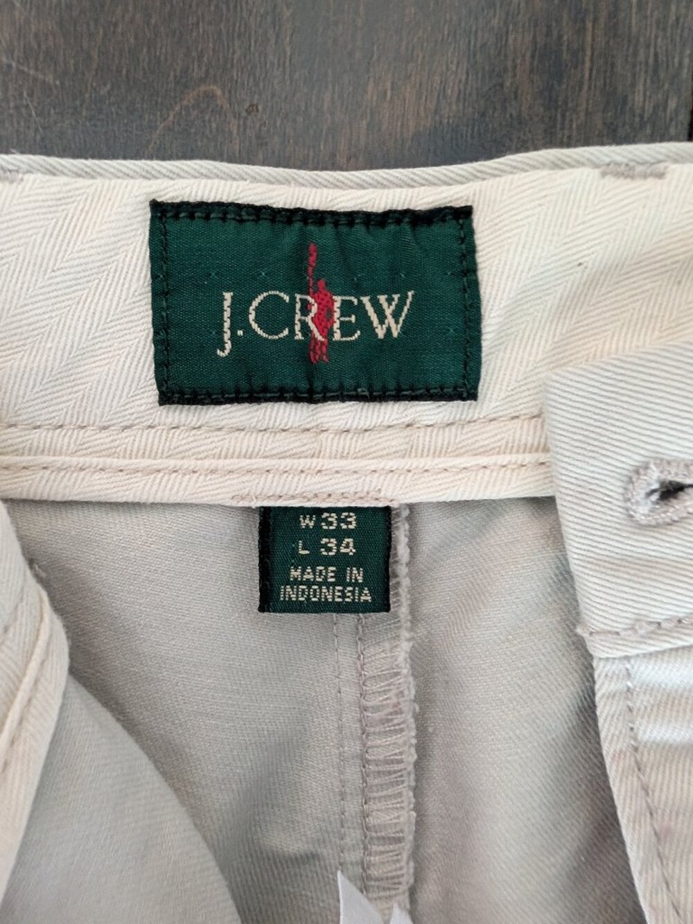 J. Crew Broken In Straight Chinos 33/34